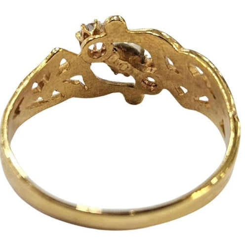 Bague 60 Bague Art nouveau en or jaune 18 carats, diamants taille ancienne et perle 58 Facettes A834