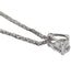 Collier Pendentif et collier - Diamant poire 0,75 ct en or blanc 18 carats 58 Facettes Q387B