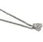 Collier Pendentif et collier - Diamant poire 0,75 ct en or blanc 18 carats 58 Facettes Q387B