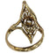 Bague 51 Bague navette Art déco en or jaune et platine, diamants 58 Facettes E43