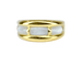 Bague 56 Bague jonc en or jaune 18 carats et nacres blanches 58 Facettes AB669