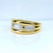 Bague 56 Bague jonc en or jaune 18 carats et nacres blanches 58 Facettes AB669