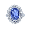 Bague 54 Bague en platine - Saphir de Ceylan non chauffé 6,53 ct et diamants 58 Facettes AB673