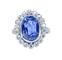 Bague 54 Bague en platine - Saphir de Ceylan non chauffé 6,53 ct et diamants 58 Facettes AB673