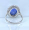 Bague 54 Bague en platine - Saphir de Ceylan non chauffé 6,53 ct et diamants 58 Facettes AB673