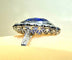 Bague 54 Bague en platine - Saphir de Ceylan non chauffé 6,53 ct et diamants 58 Facettes AB673