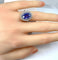 Bague 54 Bague en platine - Saphir de Ceylan non chauffé 6,53 ct et diamants 58 Facettes AB673