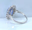 Bague 54 Bague en platine - Saphir de Ceylan non chauffé 6,53 ct et diamants 58 Facettes AB673