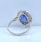 Bague 54 Bague en platine - Saphir de Ceylan non chauffé 6,53 ct et diamants 58 Facettes AB673
