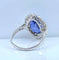 Bague 54 Bague en platine - Saphir de Ceylan non chauffé 6,53 ct et diamants 58 Facettes AB673