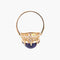 Bague 56 Bague cabochon en or jaune 18K et améthyste 58 Facettes AB592