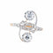 Bague 53 Bague Toi & Moi en or jaune et blanc 18K et diamants 58 Facettes AB5