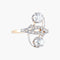 Bague 53 Bague Toi & Moi en or jaune et blanc 18K et diamants 58 Facettes AB5