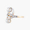 Bague 53 Bague Toi & Moi en or jaune et blanc 18K et diamants 58 Facettes AB5