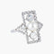 Bague 53 Bague en platine à perle fine et diamants 58 Facettes AB2