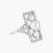 Bague 53 Bague en platine à perle fine et diamants 58 Facettes AB2