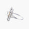Bague 53 Bague en platine à perle fine et diamants 58 Facettes AB2