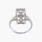 Bague 53 Bague en platine à perle fine et diamants 58 Facettes AB2
