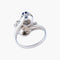 Bague 51 Bague Toi & Moi en or blanc 18K saphir et diamants 58 Facettes AB16