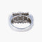 Bague 56 Bague cascade en platine avec diamants taille ancienne 58 Facettes AB8 bis