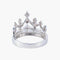 Bague 53 Bague couronne en or blanc 18K sertie de diamants 58 Facettes AB594