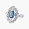 Bague 52 Bague Art déco en or blanc 18K saphir et diamants 58 Facettes AB145
