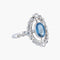 Bague 52 Bague Art déco en or blanc 18K saphir et diamants 58 Facettes AB145