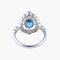 Bague 52 Bague Art déco en or blanc 18K saphir et diamants 58 Facettes AB145