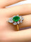 Bague 57 Boucheron - Bague en or jaune 18K émeraude et diamants 58 Facettes AB137