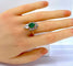 Bague 57 Boucheron - Bague en or jaune 18K émeraude et diamants 58 Facettes AB137