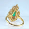 Bague 57 Boucheron - Bague en or jaune 18K émeraude et diamants 58 Facettes AB137