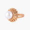 Bague 55 Bague perle de culture en or jaune 18K 58 Facettes AB590
