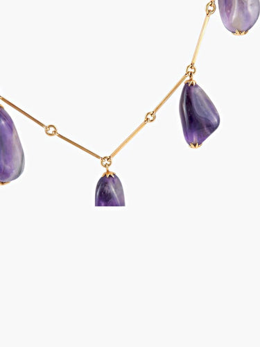 Collier Collier en or 18K à améthystes 58 Facettes AB173