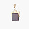 Pendentif Pendentif en or jaune 18K à intaille en cornaline 58 Facettes AB285