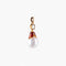 Pendentif Pendentif Art Nouveau en or jaune 18K avec perle fine et diamant 58 Facettes AB1