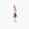 Pendentif Pendentif Art Nouveau en or jaune 18K avec perle fine et diamant 58 Facettes AB1