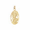 Pendentif Médaille Vierge à l’Enfant en or jaune 18K 58 Facettes AB97