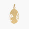 Pendentif Médaille Vierge à l’Enfant en or jaune 18K 58 Facettes AB97