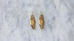 Boucles d'oreilles Poissardes anciennes - Boucles d'oreilles cœur et fleur en or rose et jaune 18 kt 58 Facettes
