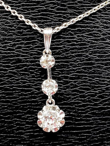 Pendentif Pendentif - Pendentif en or jaune 18K avec diamants taille ancienne 58 Facettes AB119
