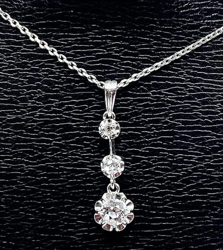 Pendentif Pendentif - Pendentif en or jaune 18K avec diamants taille ancienne 58 Facettes AB119