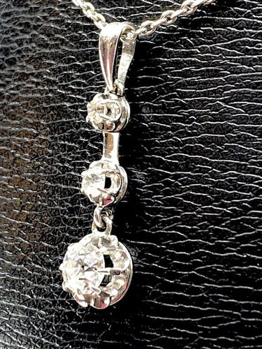 Pendentif Pendentif - Pendentif en or jaune 18K avec diamants taille ancienne 58 Facettes AB119