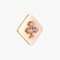 Broche Broche trèfle losangique en or jaune 18K et diamants 58 Facettes AB11