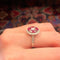 Bague 52 Bague étoile Art déco en or blanc 18K, rubis et diamants 58 Facettes AB66