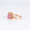 Bague 52 Bague jarretière en or jaune 18 ct et rubis 58 Facettes AB128