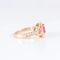 Bague 51 Bague trilogie épaulée en or jaune, rubis et diamants 58 Facettes AB127