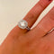 Bague 51 Bague solitaire en or blanc 18 ct avec diamant 1,22 ct 58 Facettes 1