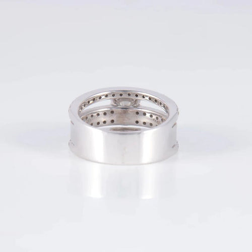 Bague 52 Bague solitaire en or blanc 18 ct avec diamant 0,98 ct 58 Facettes AB1A