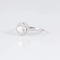 Bague 52 Bague solitaire en or blanc avec diamants 0,74 ct et 0,35 ct 58 Facettes AB254