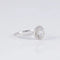 Bague 52 Bague solitaire en or blanc avec diamants 0,74 ct et 0,35 ct 58 Facettes AB254